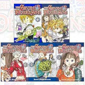 Seven Deadly Sins Series 1 Vol (1 to 5) 5 books collection Set By Nakaba Suzuki cover image