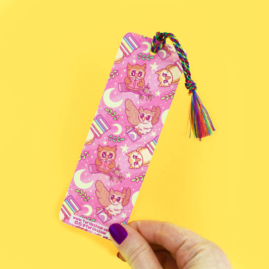 Reading is a Hoot Bookmark with Tassel